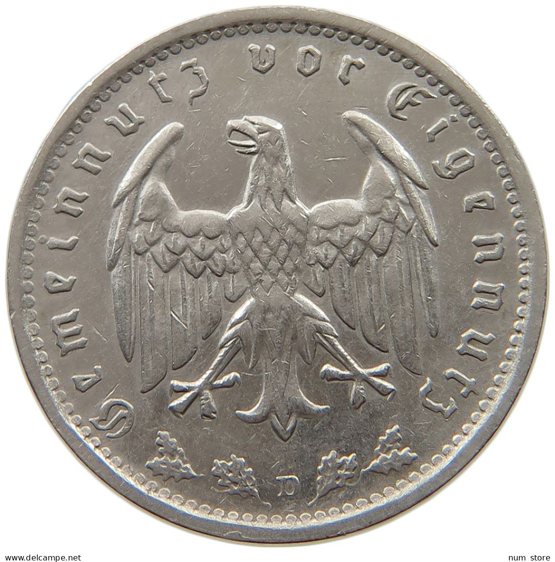 DRITTES REICH MARK 1934 D J.354 #a015 0603 - 1 Reichsmark