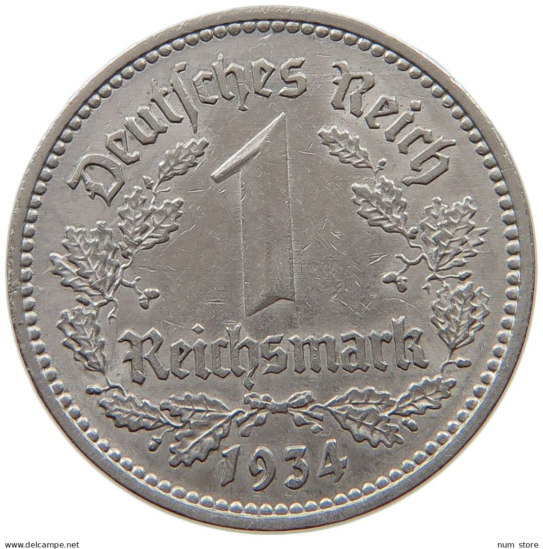 DRITTES REICH MARK 1934 A J.354 #a017 0055 - 1 Reichsmark