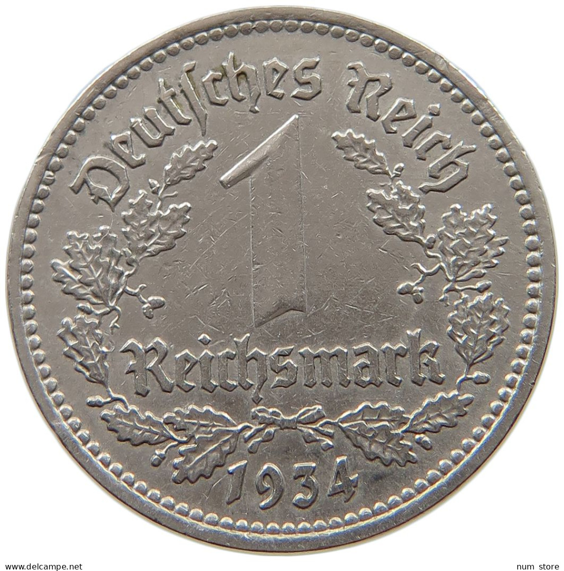 DRITTES REICH MARK 1934 A J.354 #a017 0065 - 1 Reichsmark