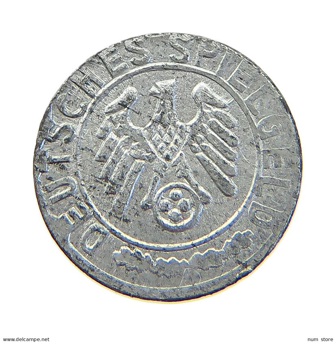 DRITTES REICH JETON  SPIEL MARKE 50 PFENNIG #a006 0925 - Autres & Non Classés