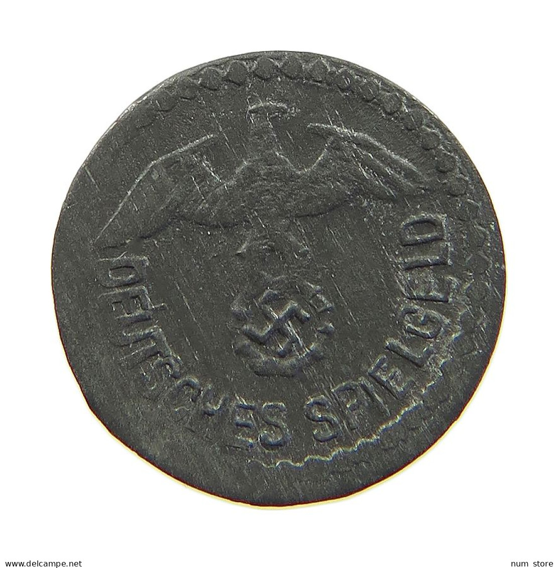 DRITTES REICH JETON  SPIEL MARKE 50 PFENNIG #a006 0911 - Andere & Zonder Classificatie