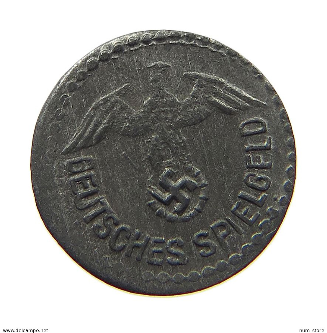 DRITTES REICH JETON  SPIEL MARKE 10 PFENNIG #a006 0889 - Autres & Non Classés