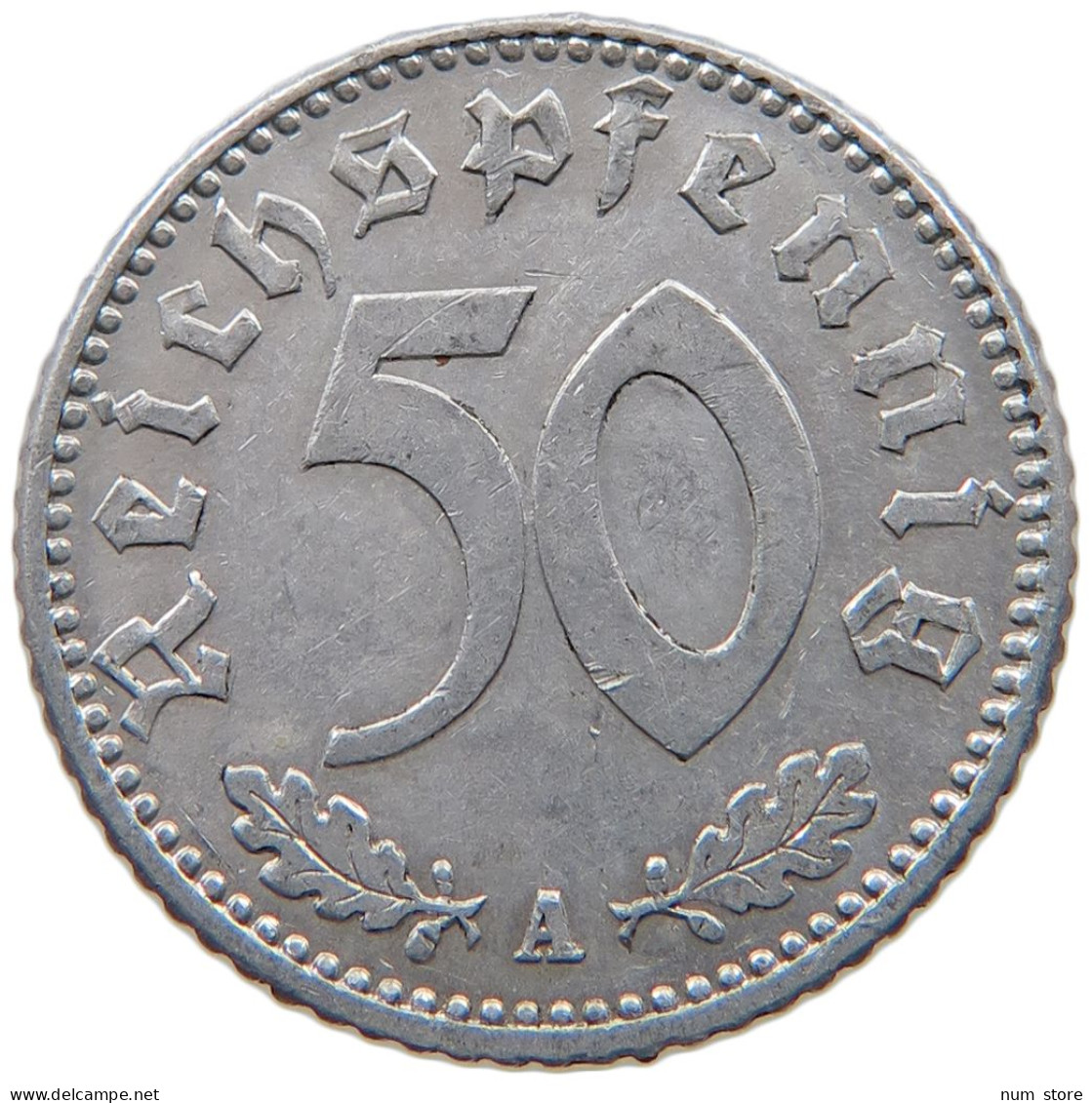 DRITTES REICH 50 PFENNIG 1941 A  #a051 0273 - 50 Reichspfennig