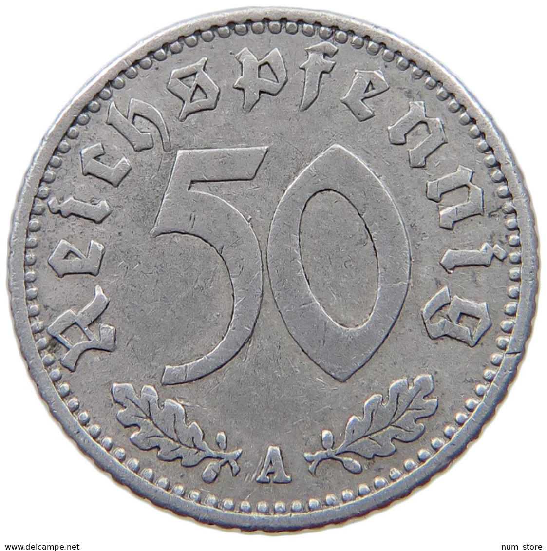 DRITTES REICH 50 PFENNIG 1940 A  #a021 0783 - 50 Reichspfennig