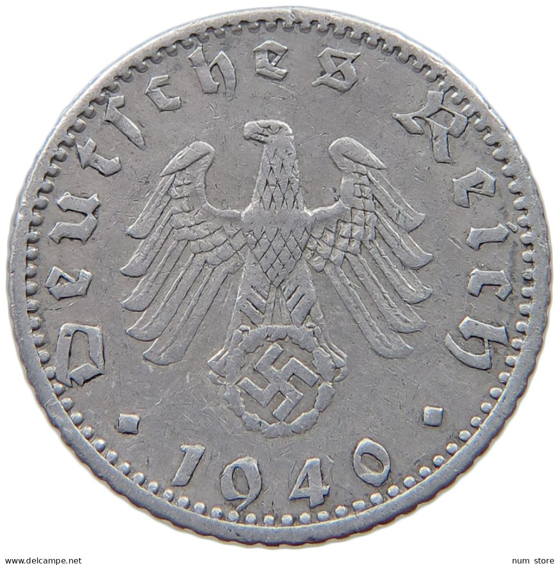 DRITTES REICH 50 PFENNIG 1940 A  #a021 0783 - 50 Reichspfennig
