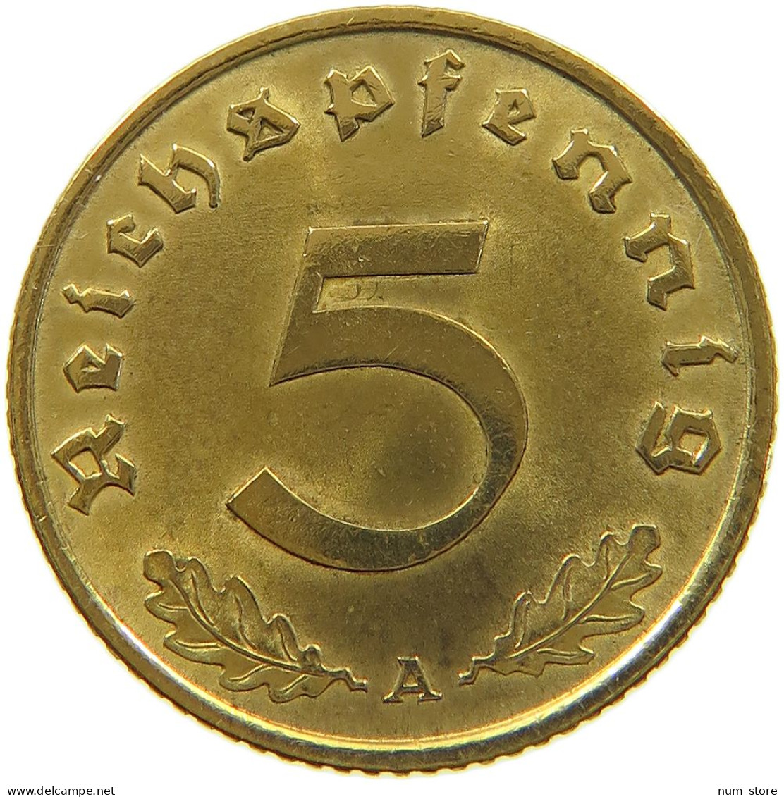 DRITTES REICH 5 PFENNIG 1937 A  #a049 0197 - 5 Reichspfennig