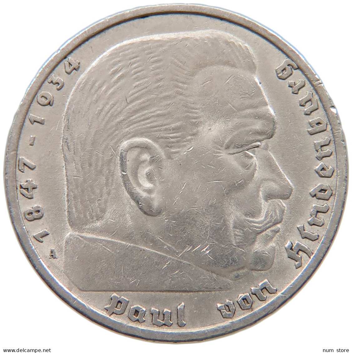 DRITTES REICH 5 MARK 1936 A  #a048 0347 - 5 Reichsmark