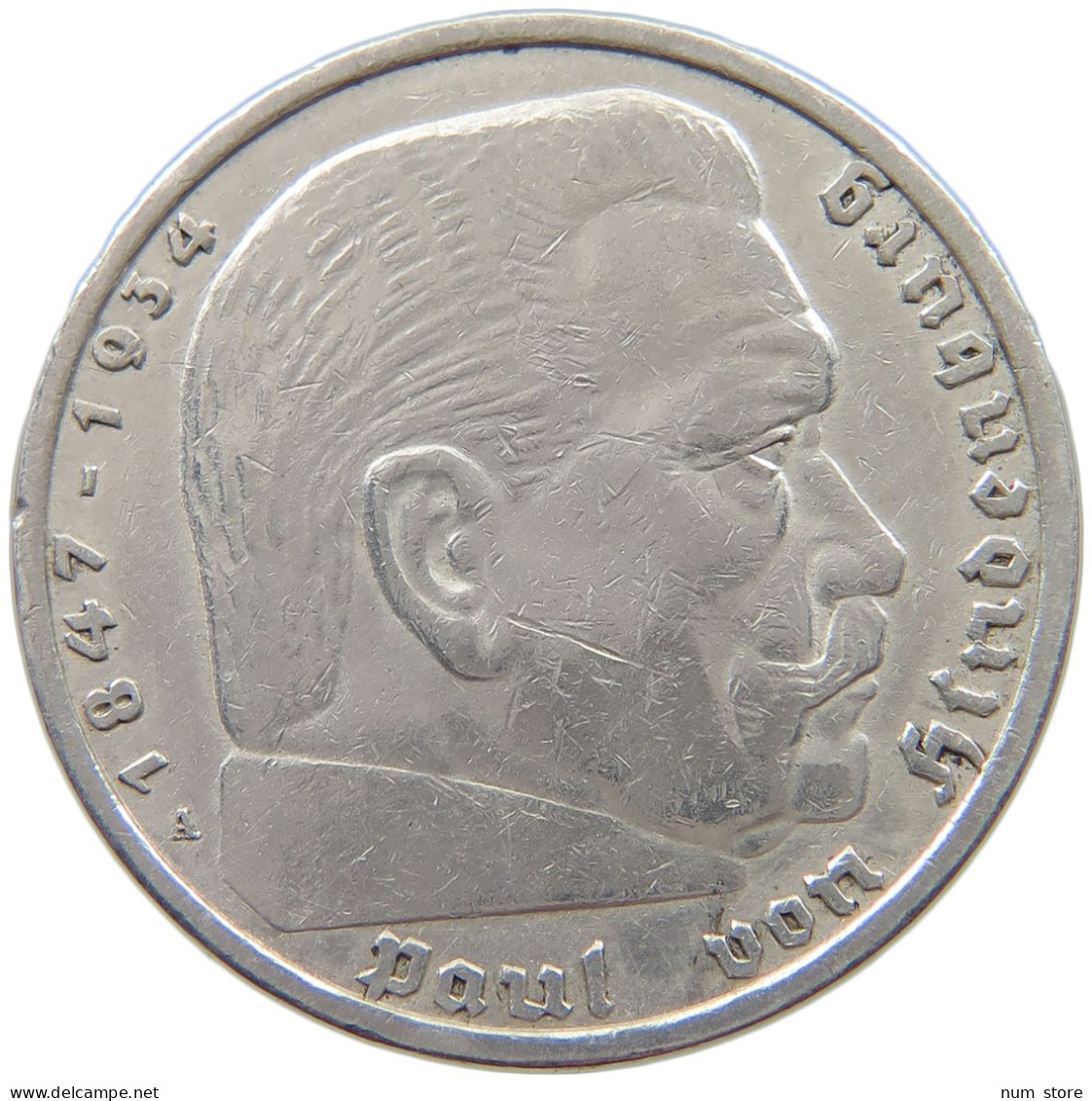 DRITTES REICH 5 MARK 1936 A  #a003 0119 - 5 Reichsmark