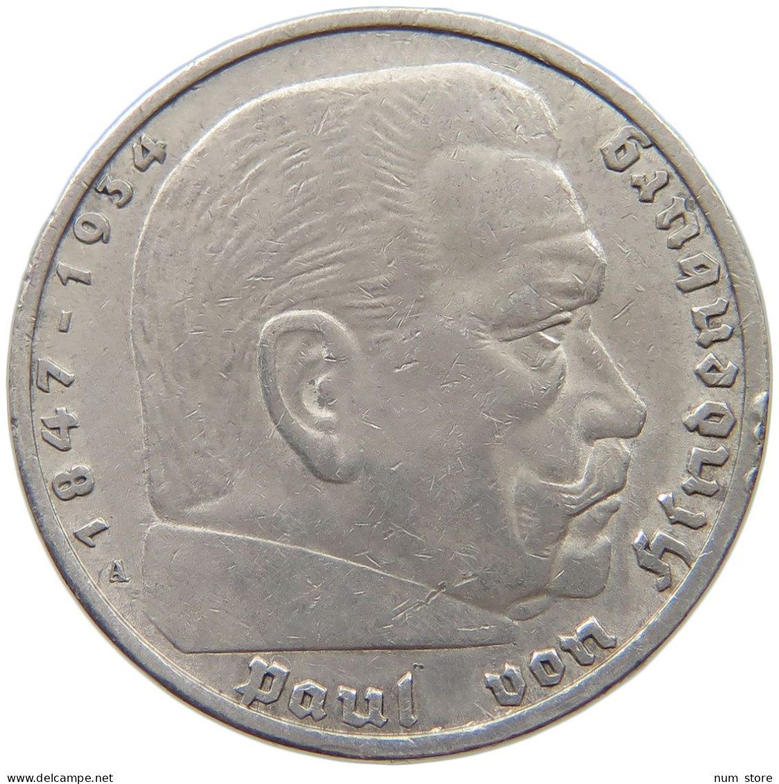 DRITTES REICH 5 MARK 1936 A  #a003 0131 - 5 Reichsmark