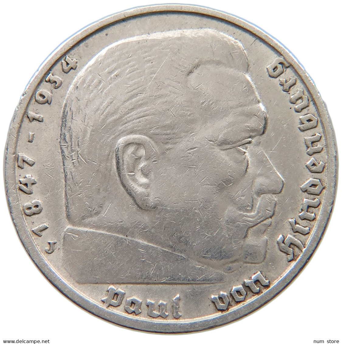DRITTES REICH 5 MARK 1935 J  #a048 0373 - 5 Reichsmark