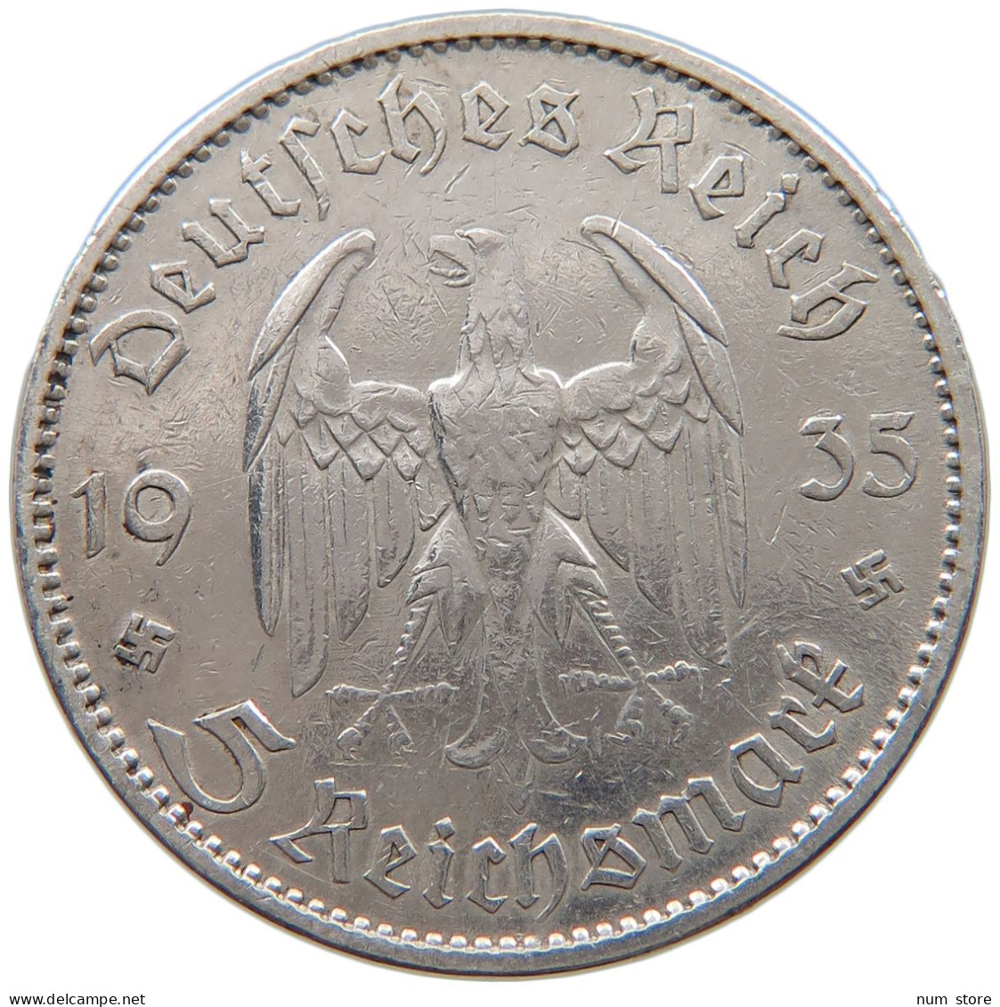 DRITTES REICH 5 MARK 1935 A  #a048 0325 - 5 Reichsmark