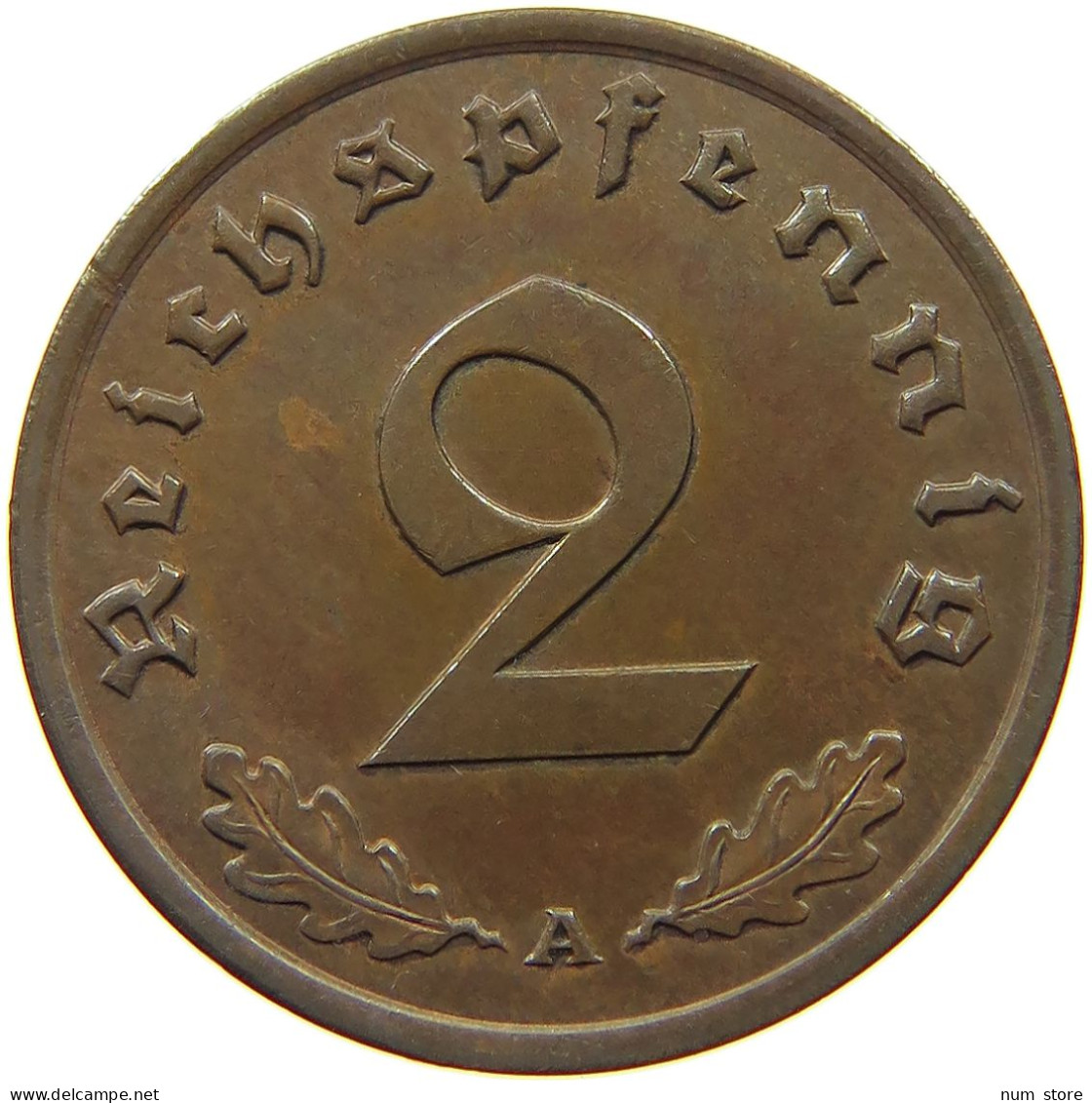 DRITTES REICH 2 PFENNIG 1940 A  #a043 0673 - 2 Reichspfennig