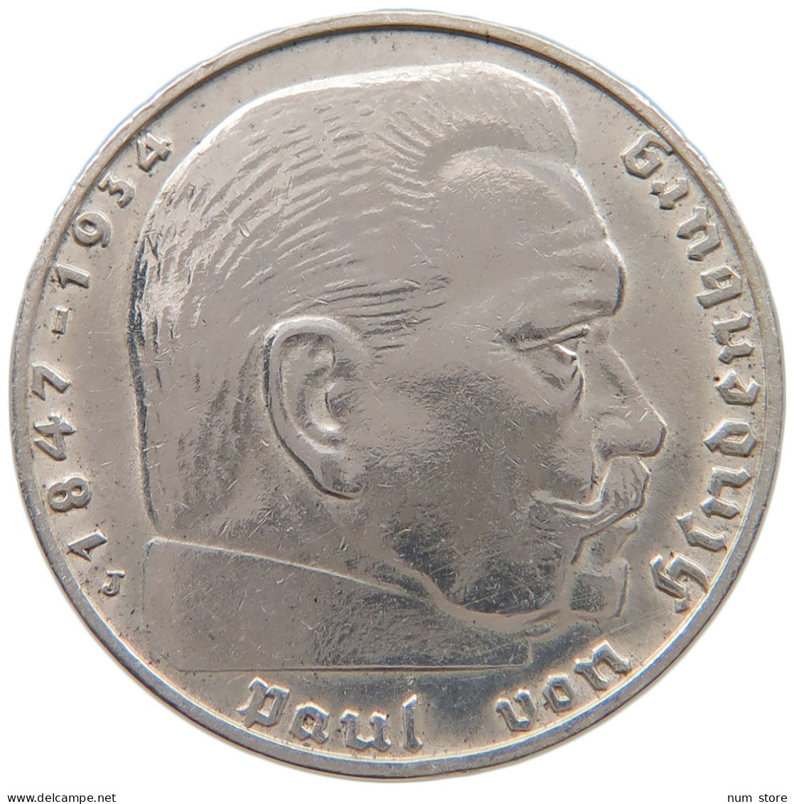 DRITTES REICH 2 MARK 1939 J  #a049 0077 - 2 Reichsmark