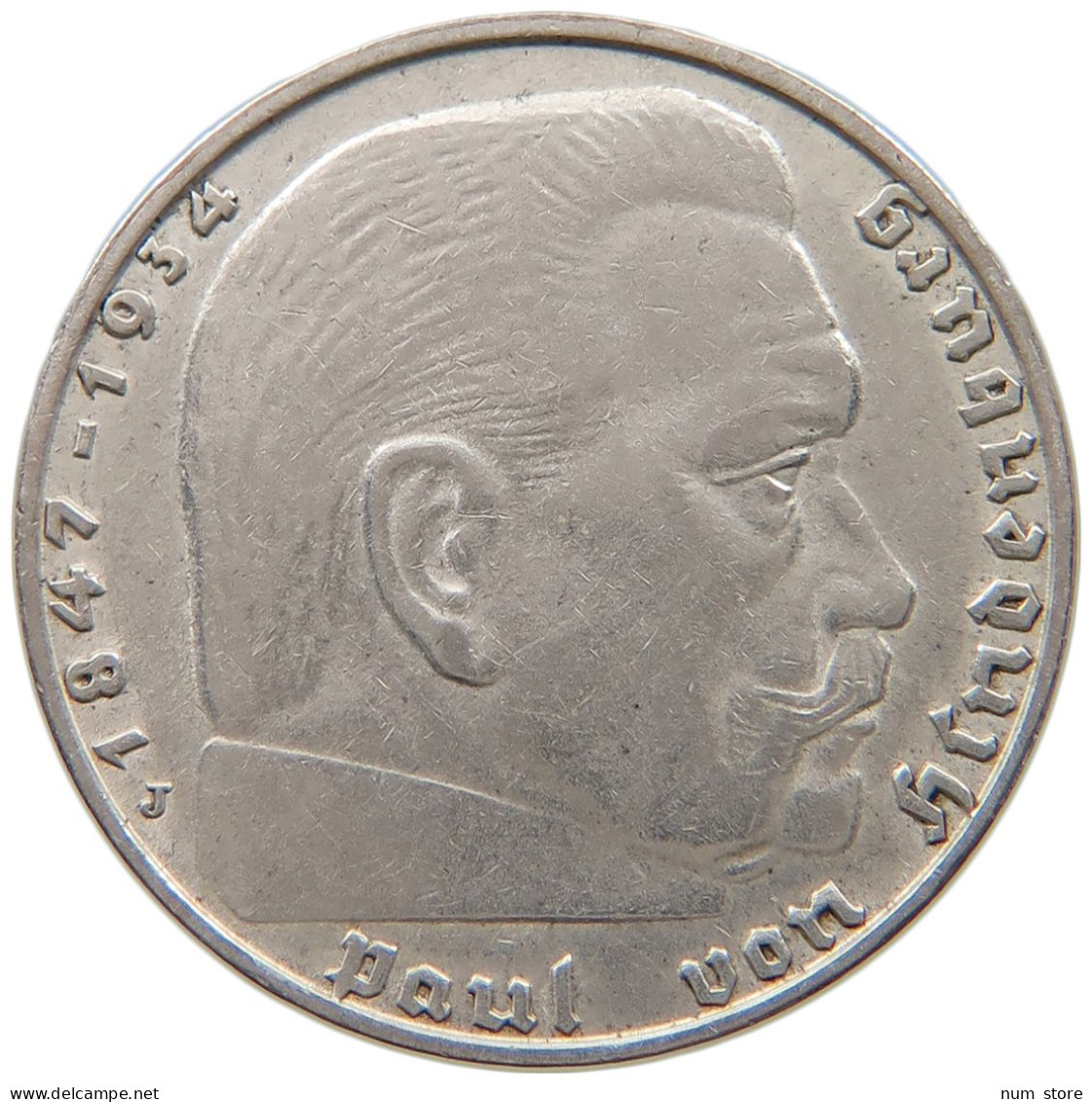 DRITTES REICH 2 MARK 1939 J  #a049 0013 - 2 Reichsmark