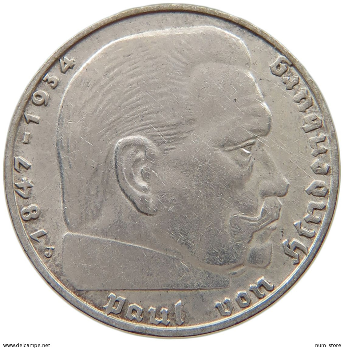 DRITTES REICH 2 MARK 1939 J  #a003 0317 - 2 Reichsmark