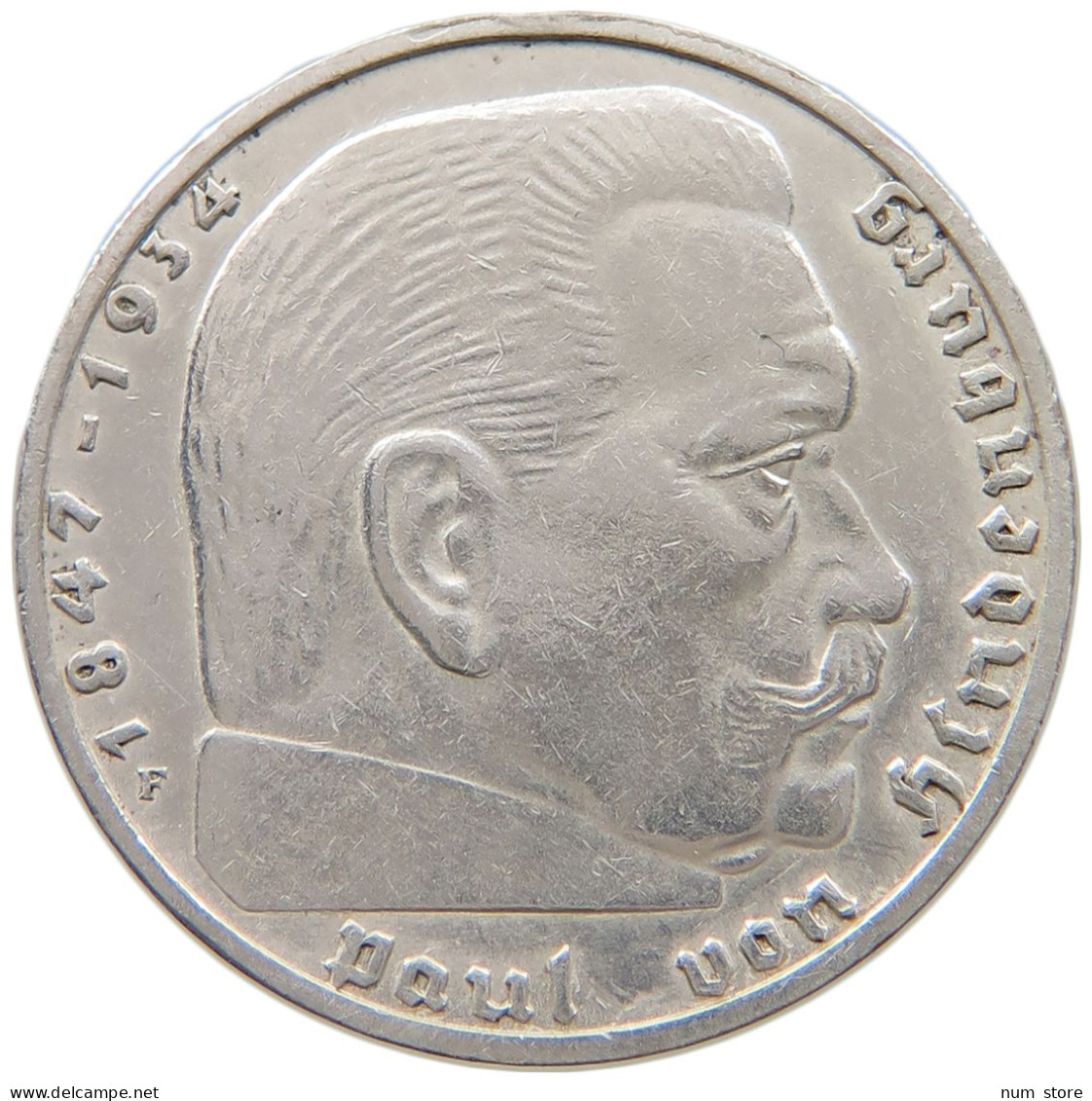 DRITTES REICH 2 MARK 1939 F  #a049 0125 - 2 Reichsmark