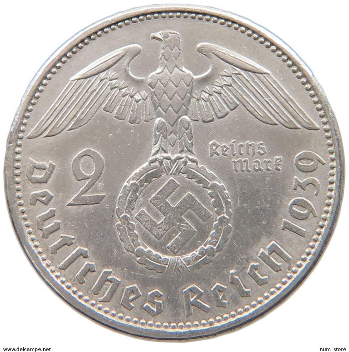 DRITTES REICH 2 MARK 1939 A  #a049 0137 - 2 Reichsmark