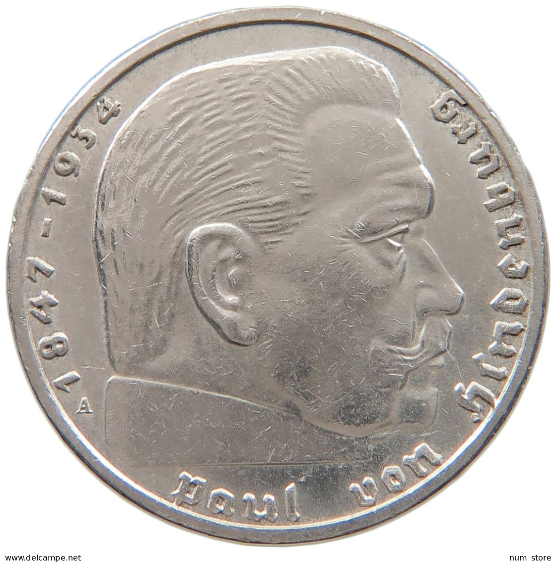 DRITTES REICH 2 MARK 1939 A  #a049 0019 - 2 Reichsmark