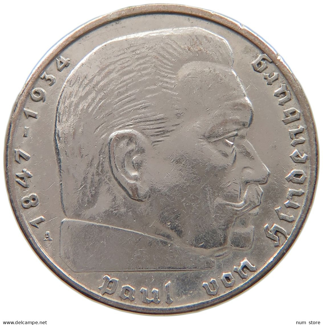 DRITTES REICH 2 MARK 1939 A  #a048 0447 - 2 Reichsmark