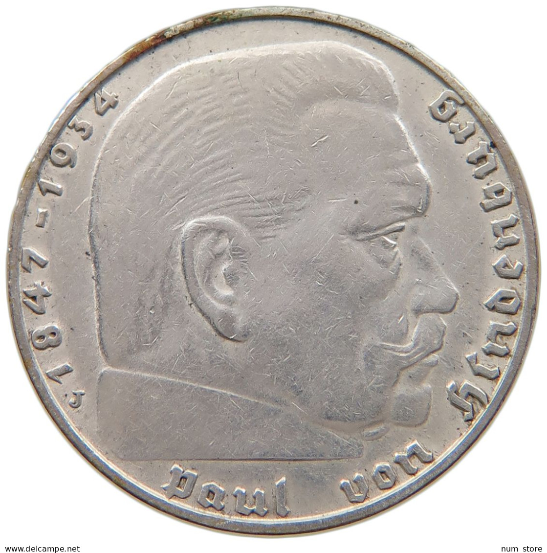 DRITTES REICH 2 MARK 1938 J  #a049 0049 - 2 Reichsmark