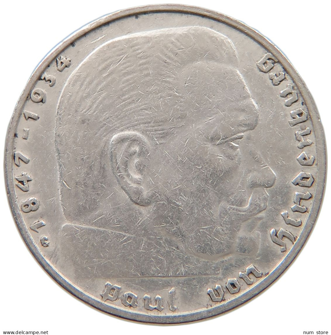 DRITTES REICH 2 MARK 1938 G  #a049 0143 - 2 Reichsmark