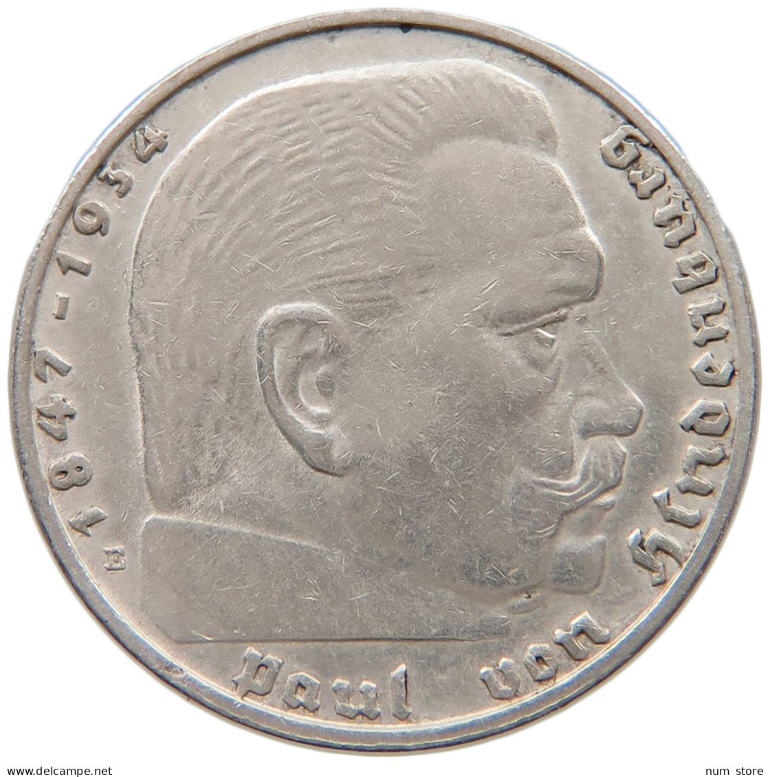DRITTES REICH 2 MARK 1938 E  #a049 0043 - 2 Reichsmark