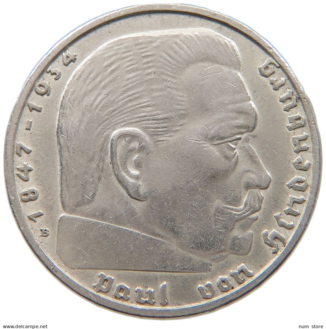 DRITTES REICH 2 MARK 1938 B  #a049 0145 - 2 Reichsmark