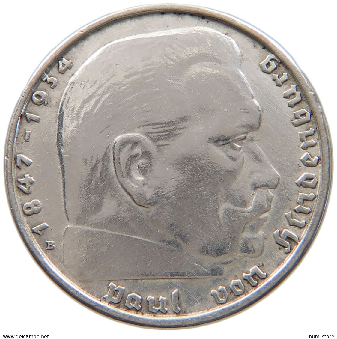 DRITTES REICH 2 MARK 1938 B  #a049 0093 - 2 Reichsmark