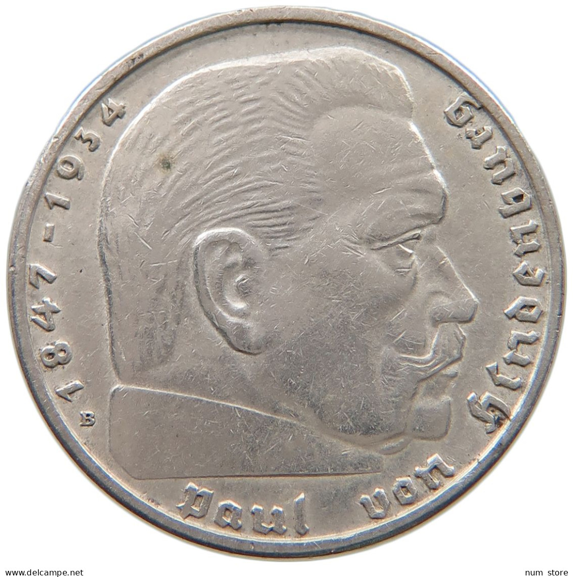 DRITTES REICH 2 MARK 1938 B  #a049 0073 - 2 Reichsmark