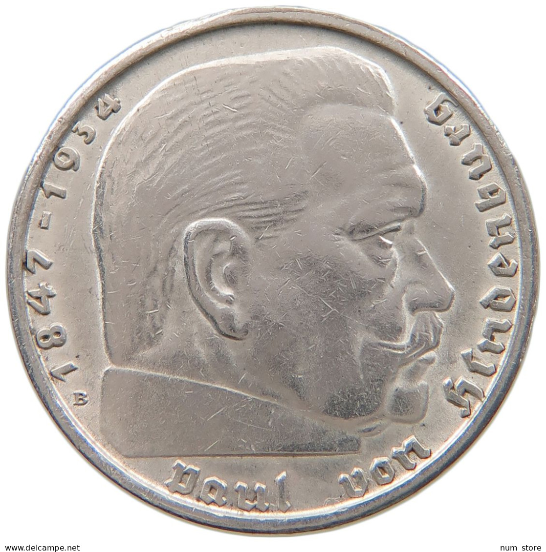 DRITTES REICH 2 MARK 1938 B  #a048 0483 - 2 Reichsmark