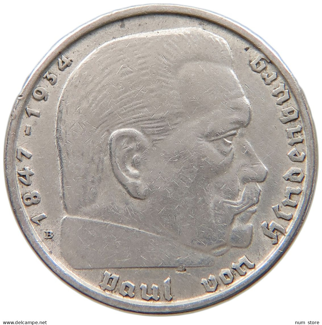 DRITTES REICH 2 MARK 1938 B  #a049 0051 - 2 Reichsmark