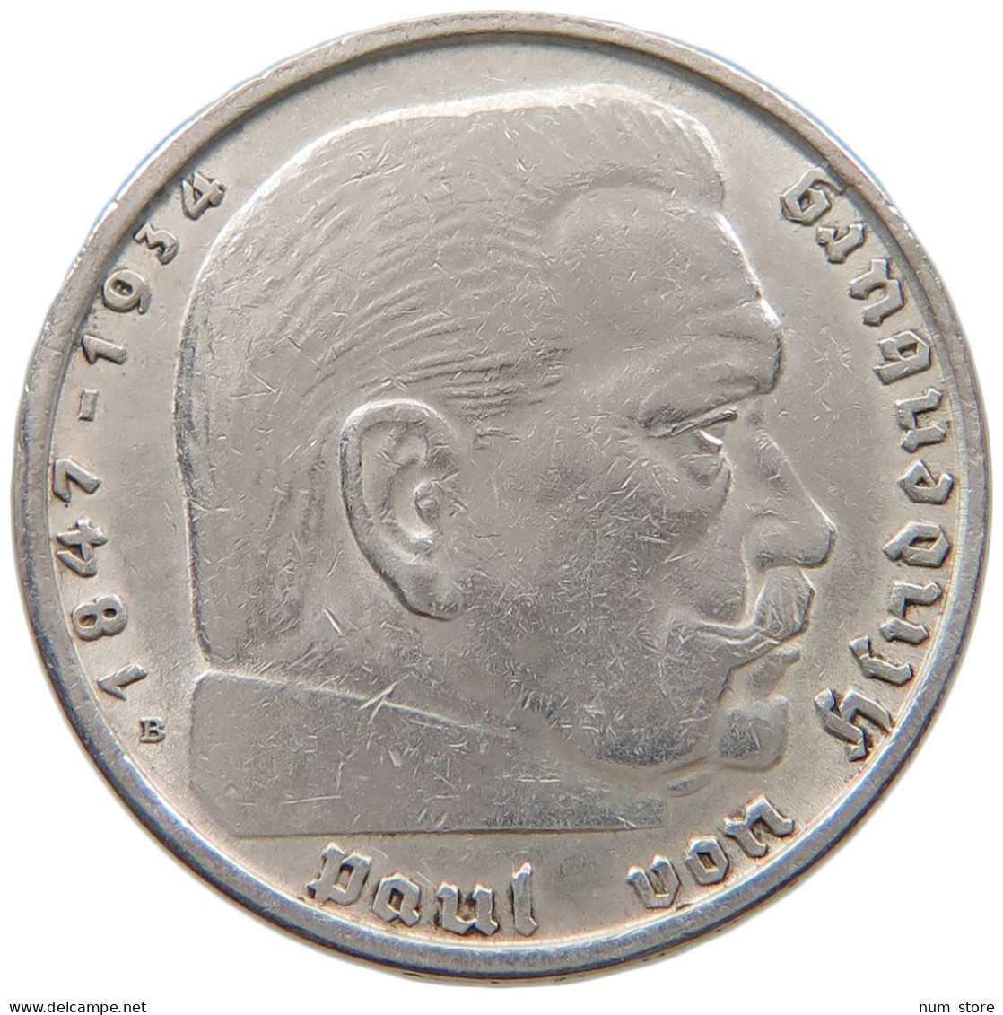 DRITTES REICH 2 MARK 1938 B  #a049 0017 - 2 Reichsmark