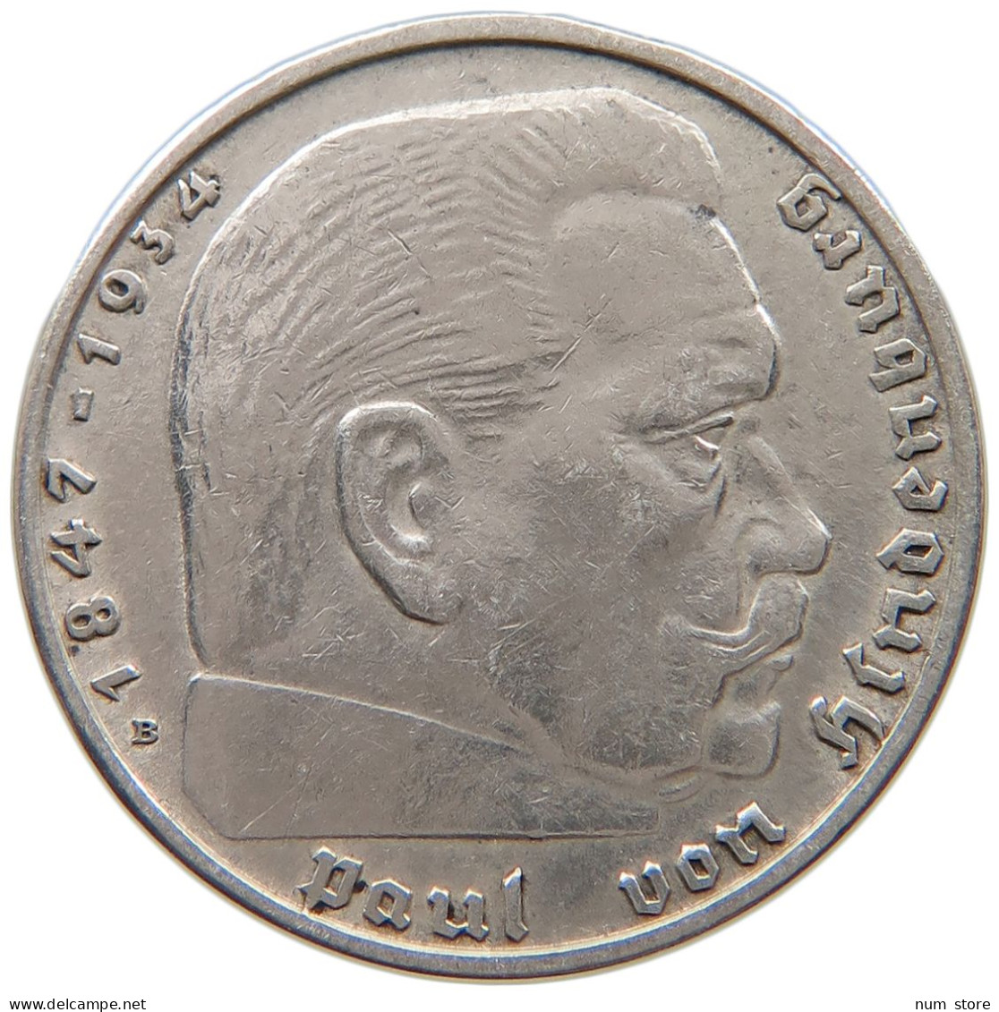 DRITTES REICH 2 MARK 1938 B  #a044 0745 - 2 Reichsmark