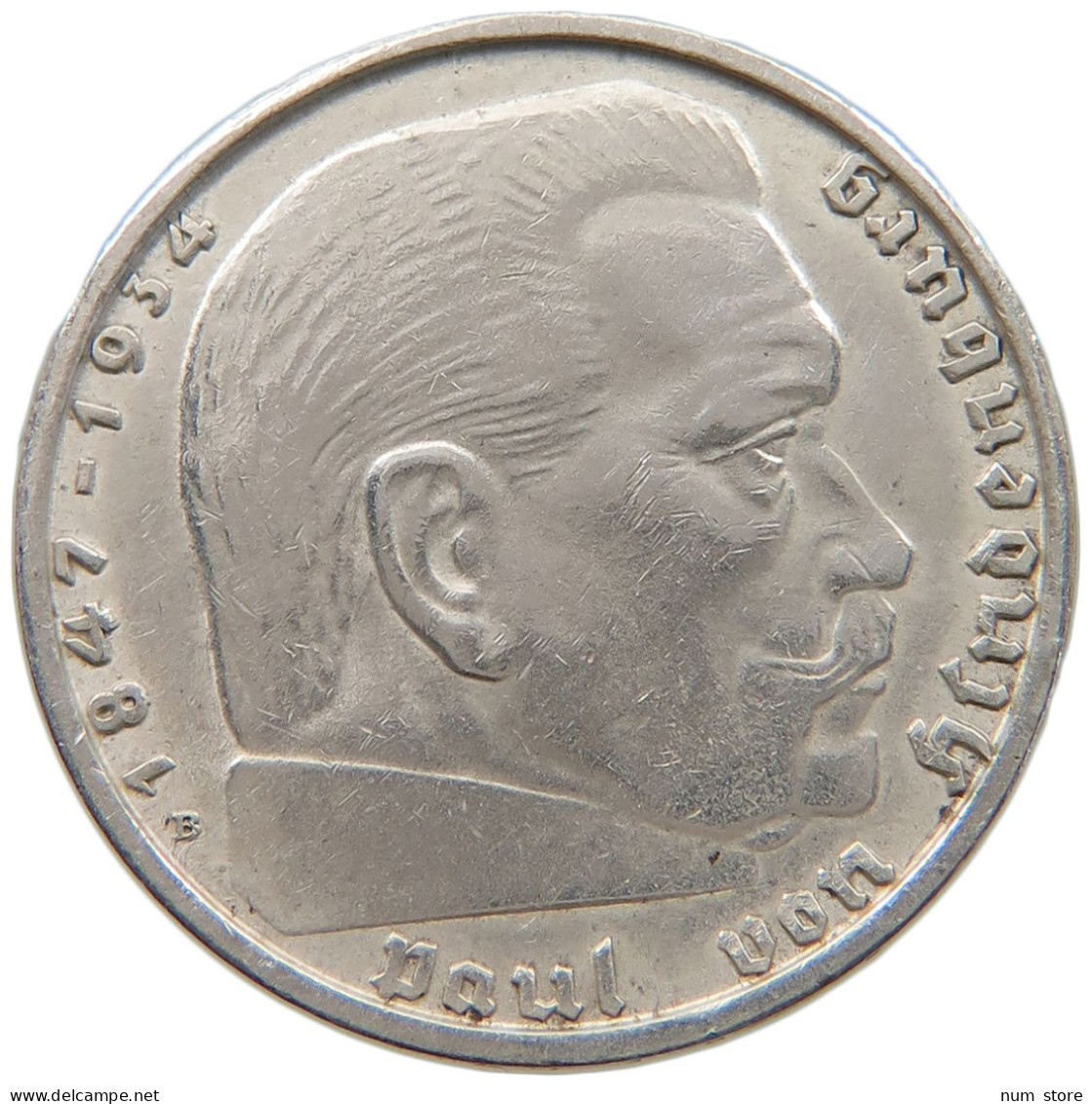 DRITTES REICH 2 MARK 1938 B  #a048 0425 - 2 Reichsmark