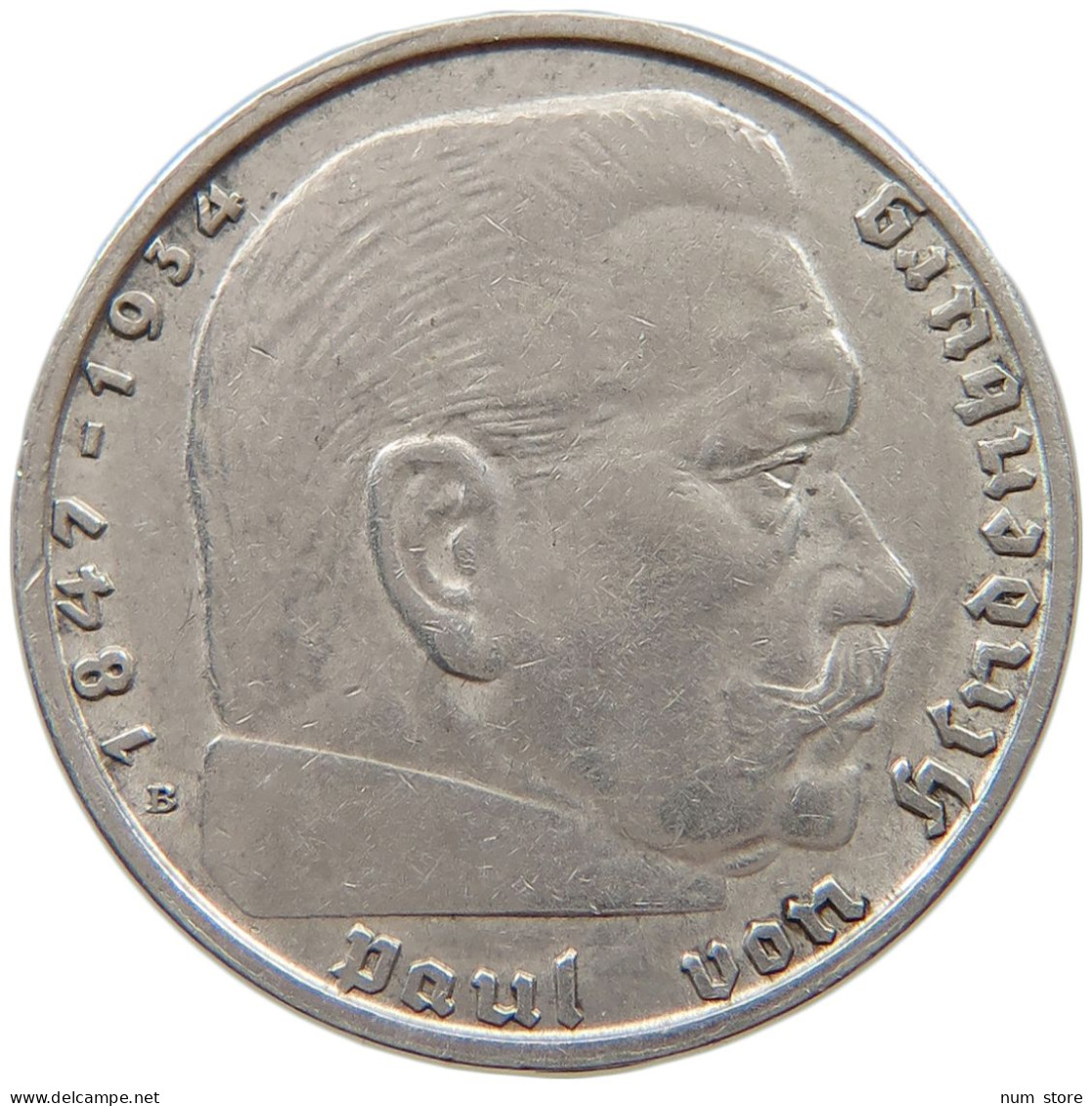 DRITTES REICH 2 MARK 1938 B  #a003 0319 - 2 Reichsmark