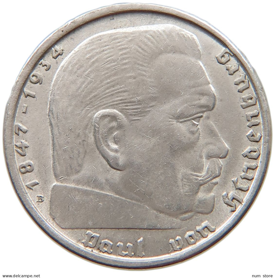 DRITTES REICH 2 MARK 1938 B  #a003 0349 - 2 Reichsmark