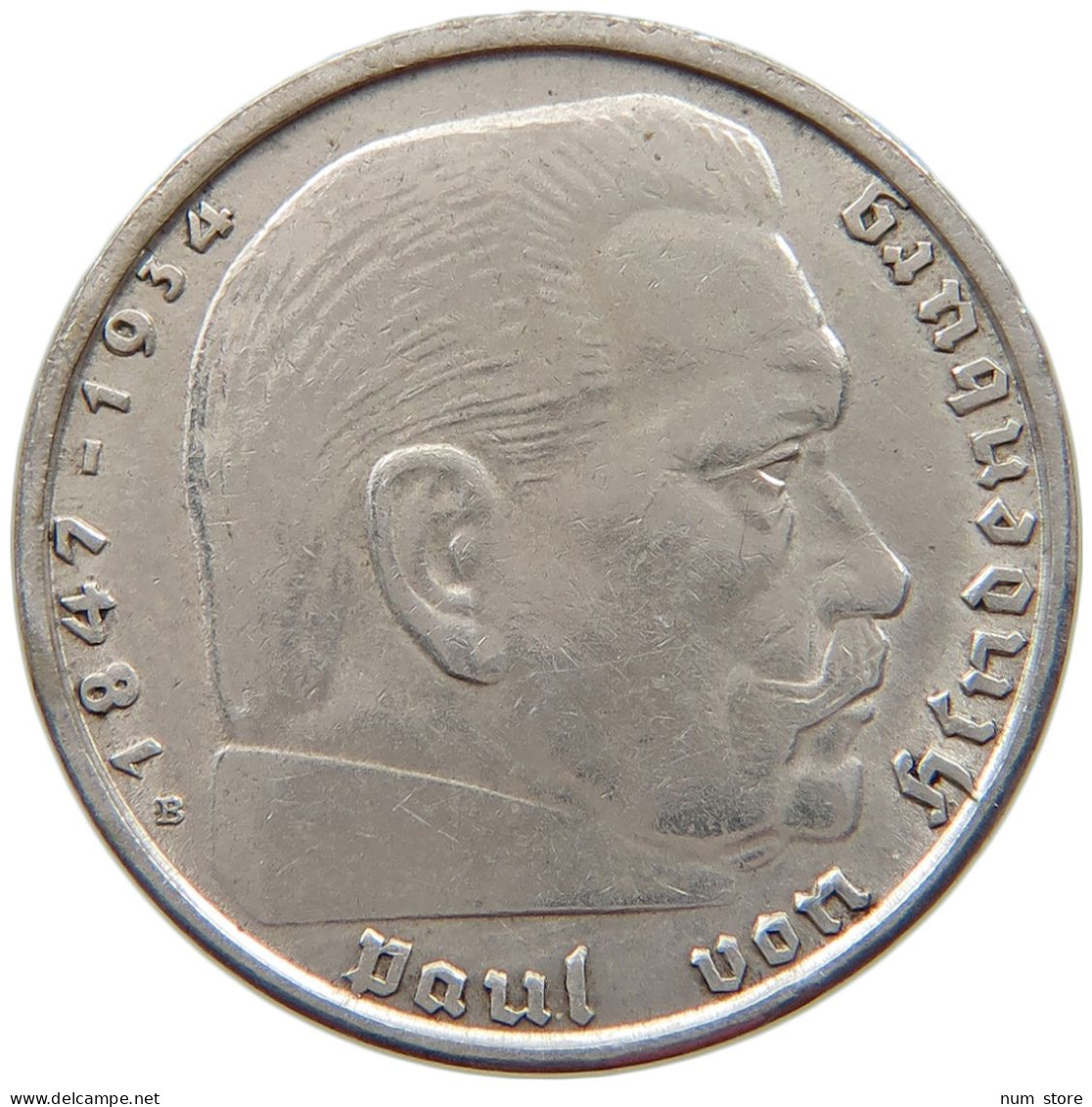 DRITTES REICH 2 MARK 1938 B  #a003 0313 - 2 Reichsmark