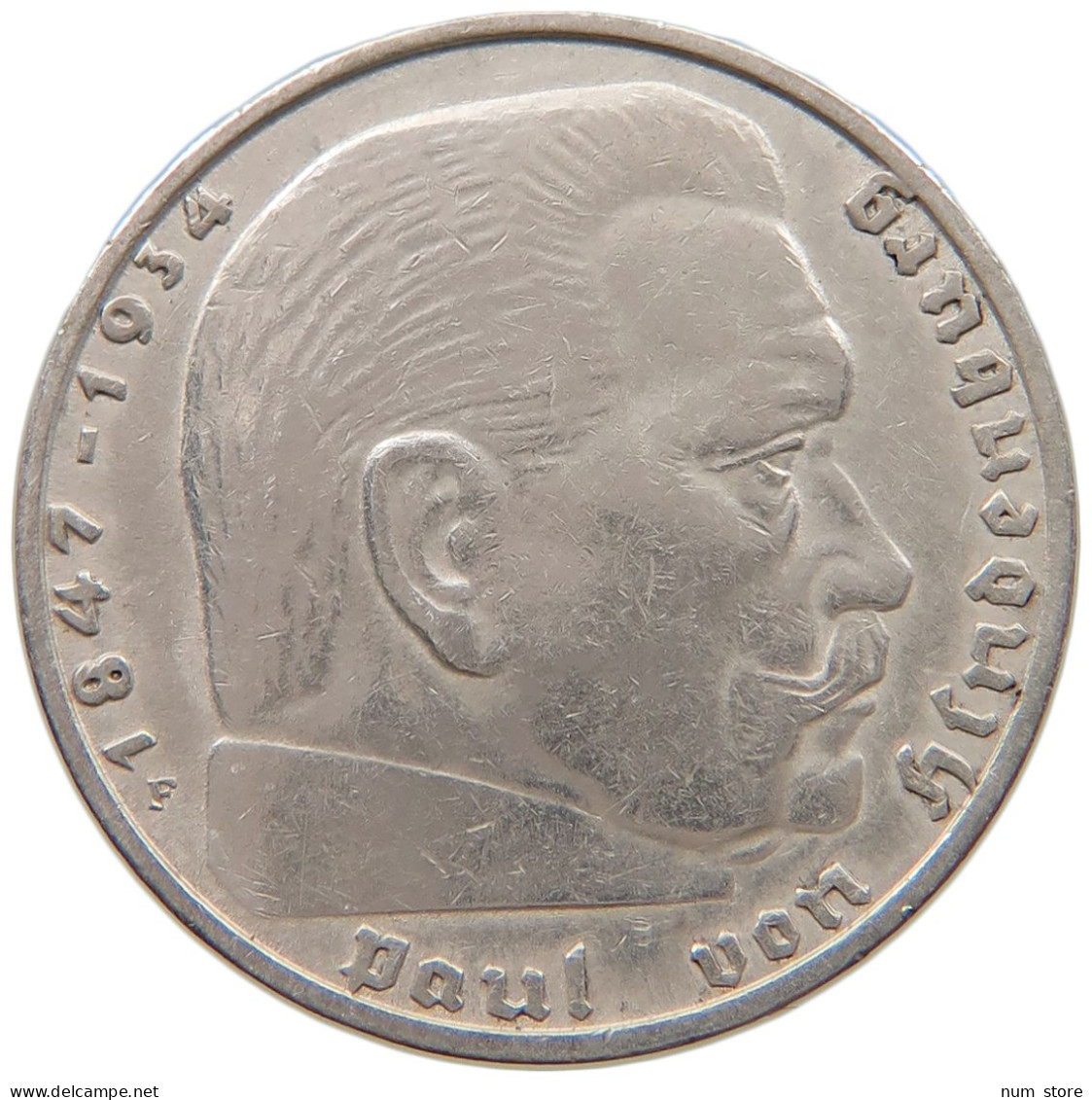 DRITTES REICH 2 MARK 1937 F  #a049 0175 - 2 Reichsmark