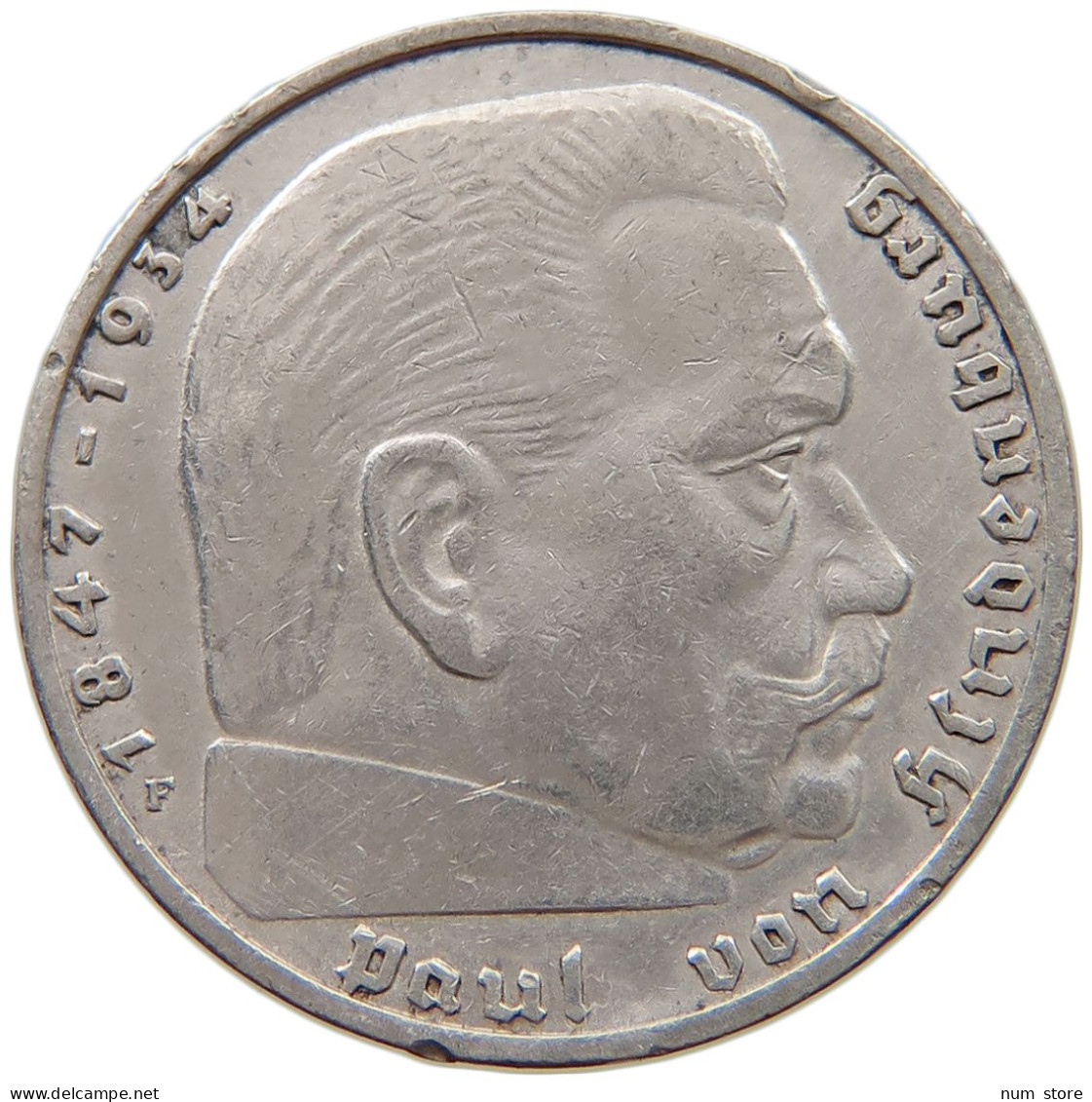 DRITTES REICH 2 MARK 1937 F  #a003 0321 - 2 Reichsmark