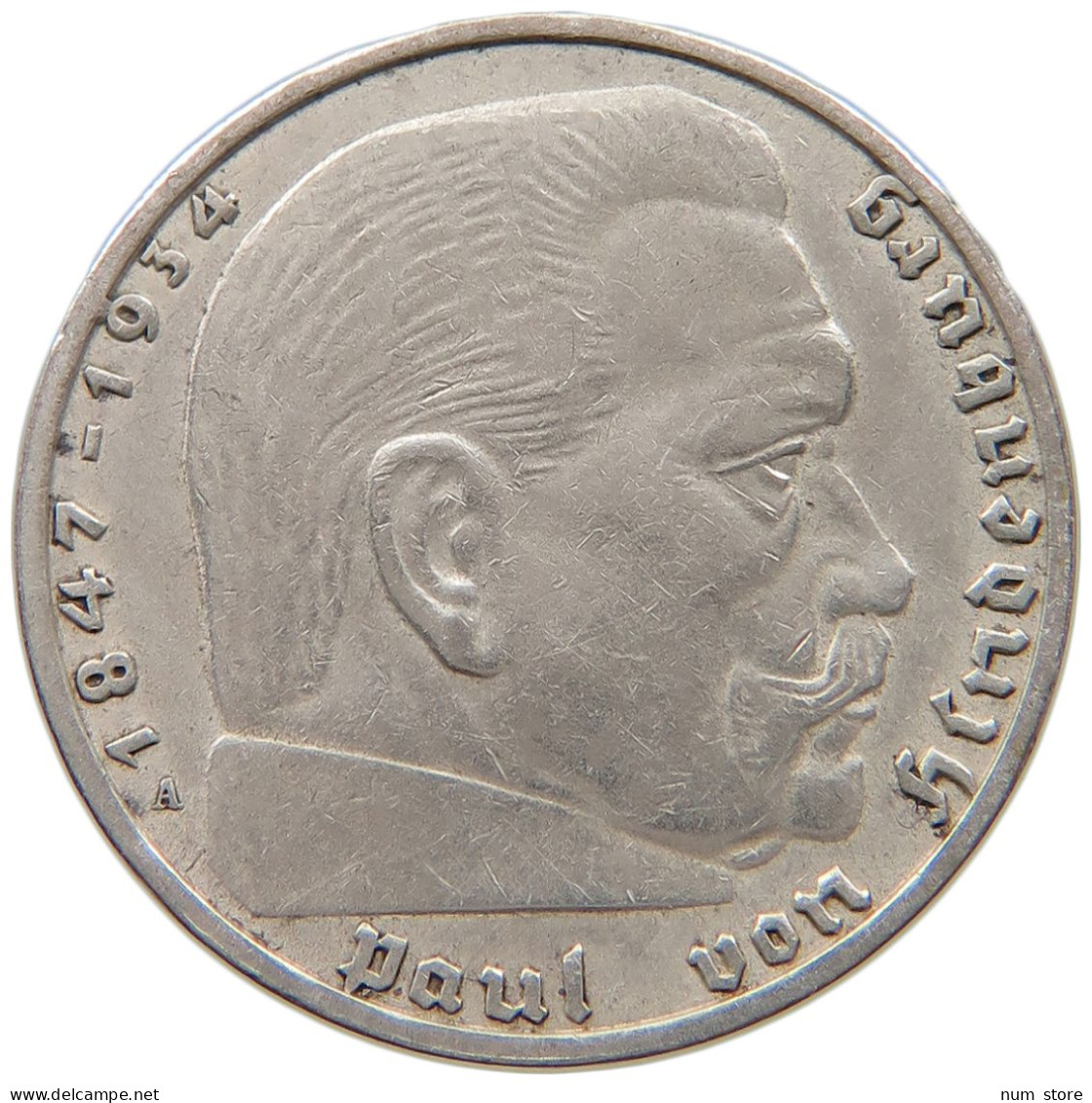 DRITTES REICH 2 MARK 1937 A  #a049 0171 - 2 Reichsmark