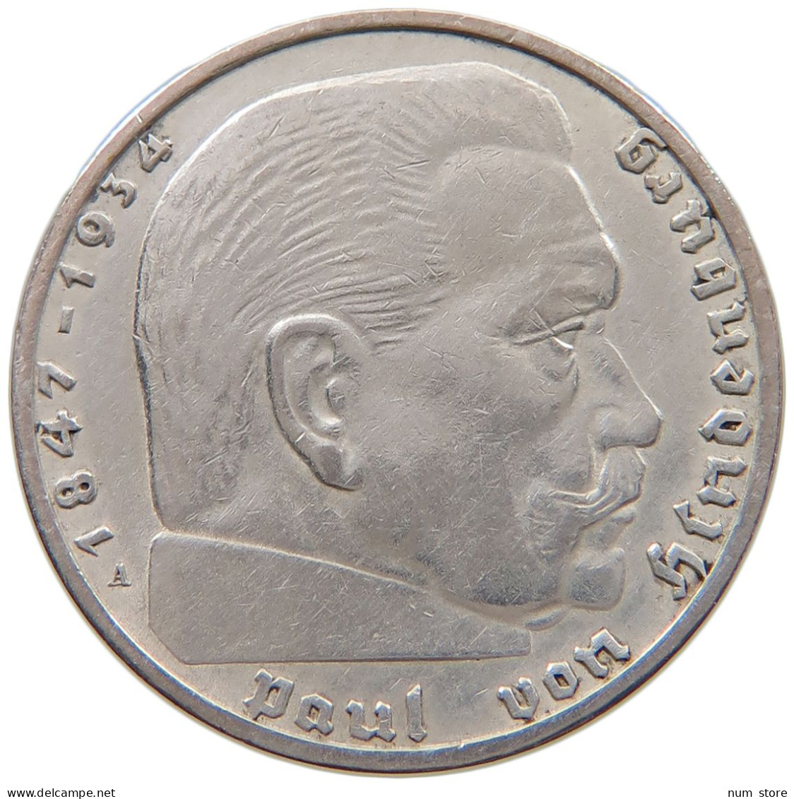DRITTES REICH 2 MARK 1937 A  #a049 0159 - 2 Reichsmark