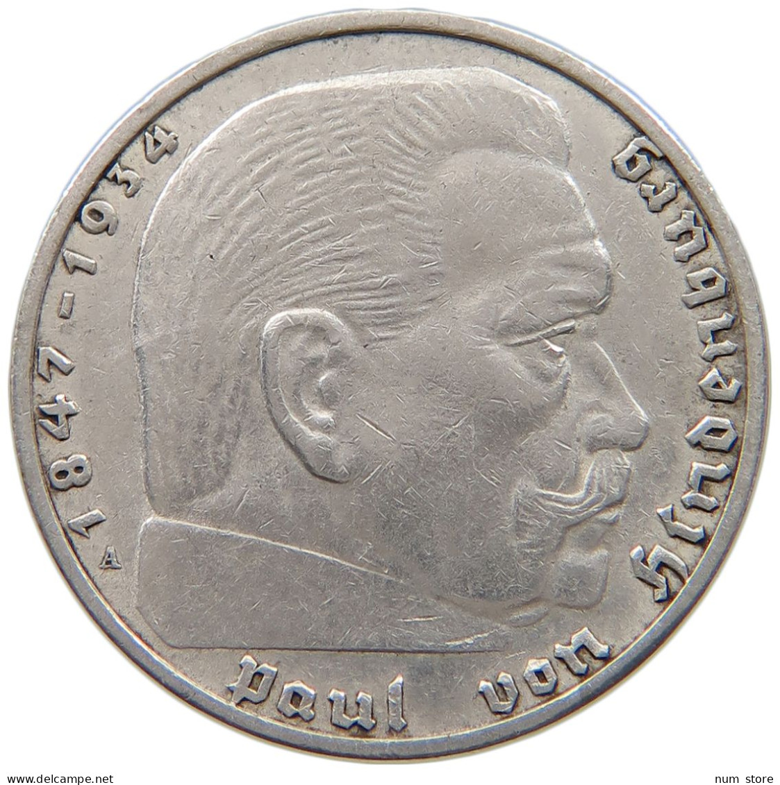 DRITTES REICH 2 MARK 1937 A  #a049 0107 - 2 Reichsmark