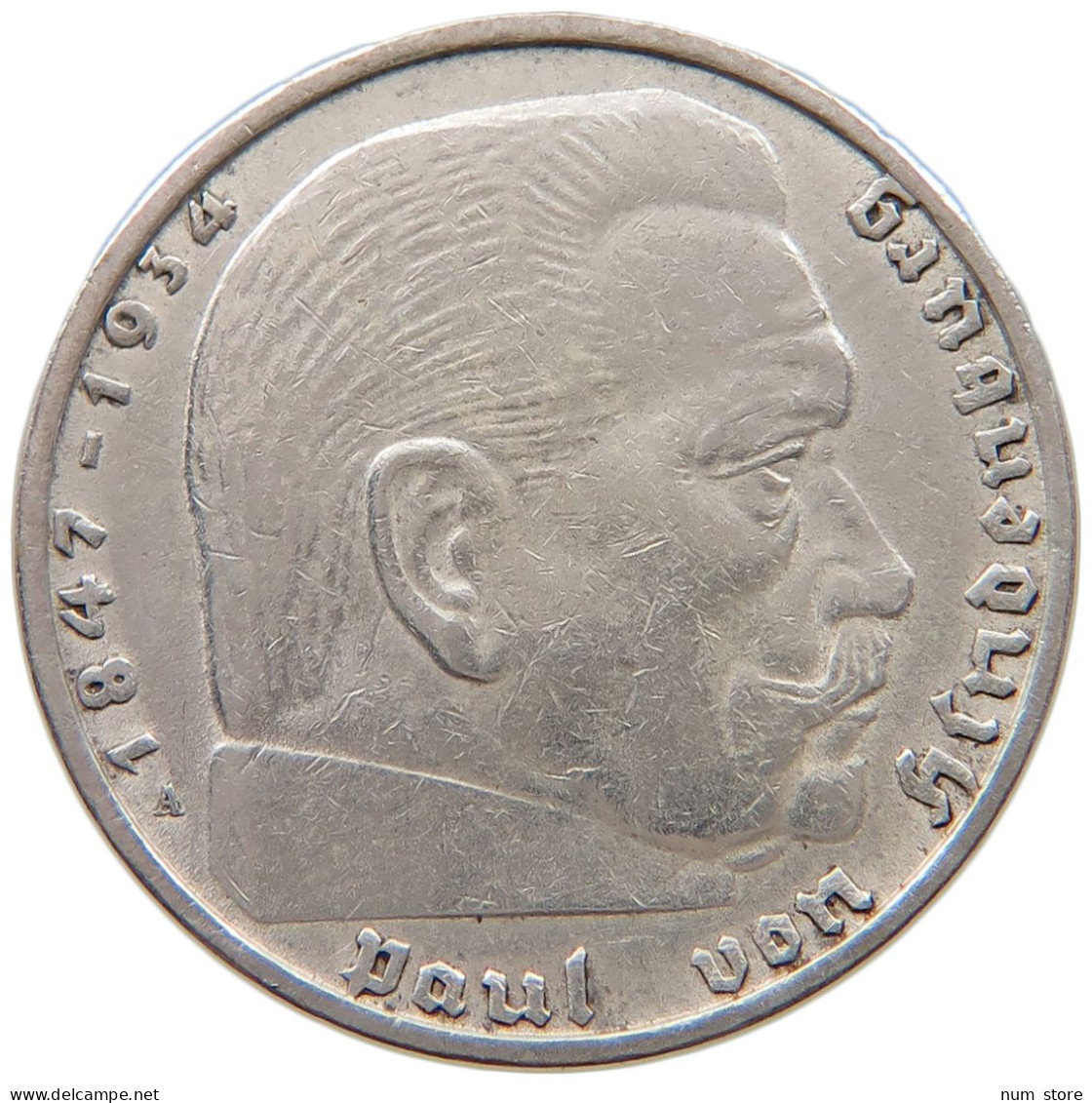 DRITTES REICH 2 MARK 1937 A  #a049 0133 - 2 Reichsmark