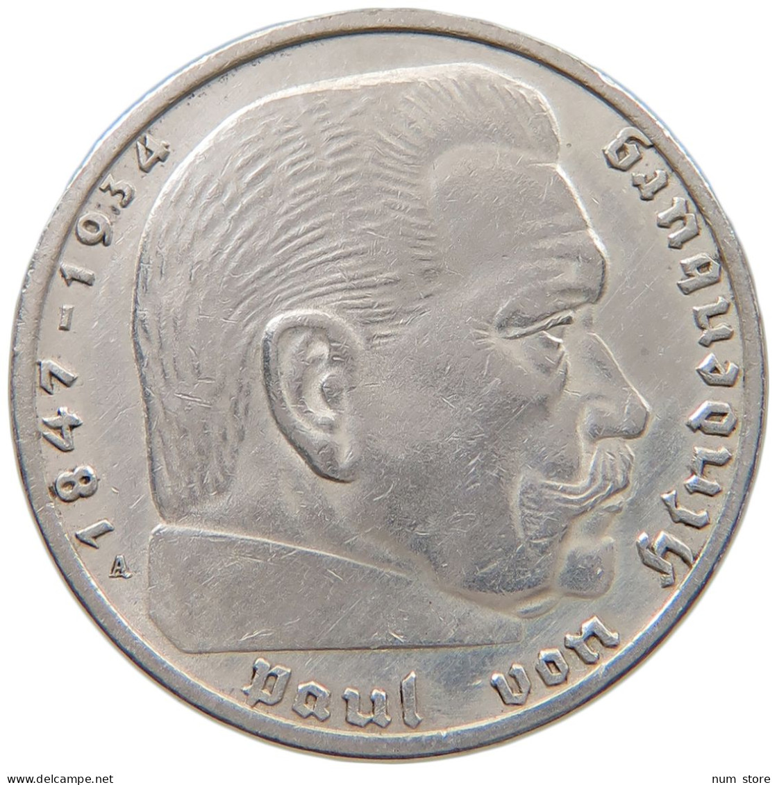 DRITTES REICH 2 MARK 1937 A  #a049 0029 - 2 Reichsmark