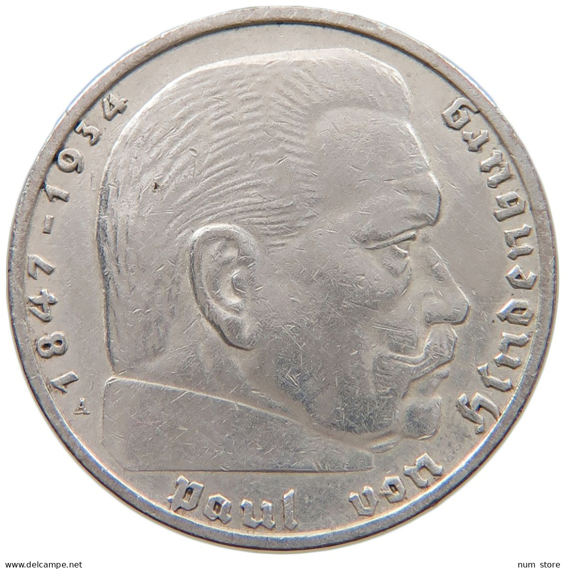 DRITTES REICH 2 MARK 1937 A  #a049 0035 - 2 Reichsmark