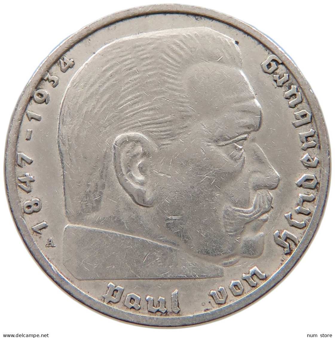 DRITTES REICH 2 MARK 1937 A  #a049 0015 - 2 Reichsmark