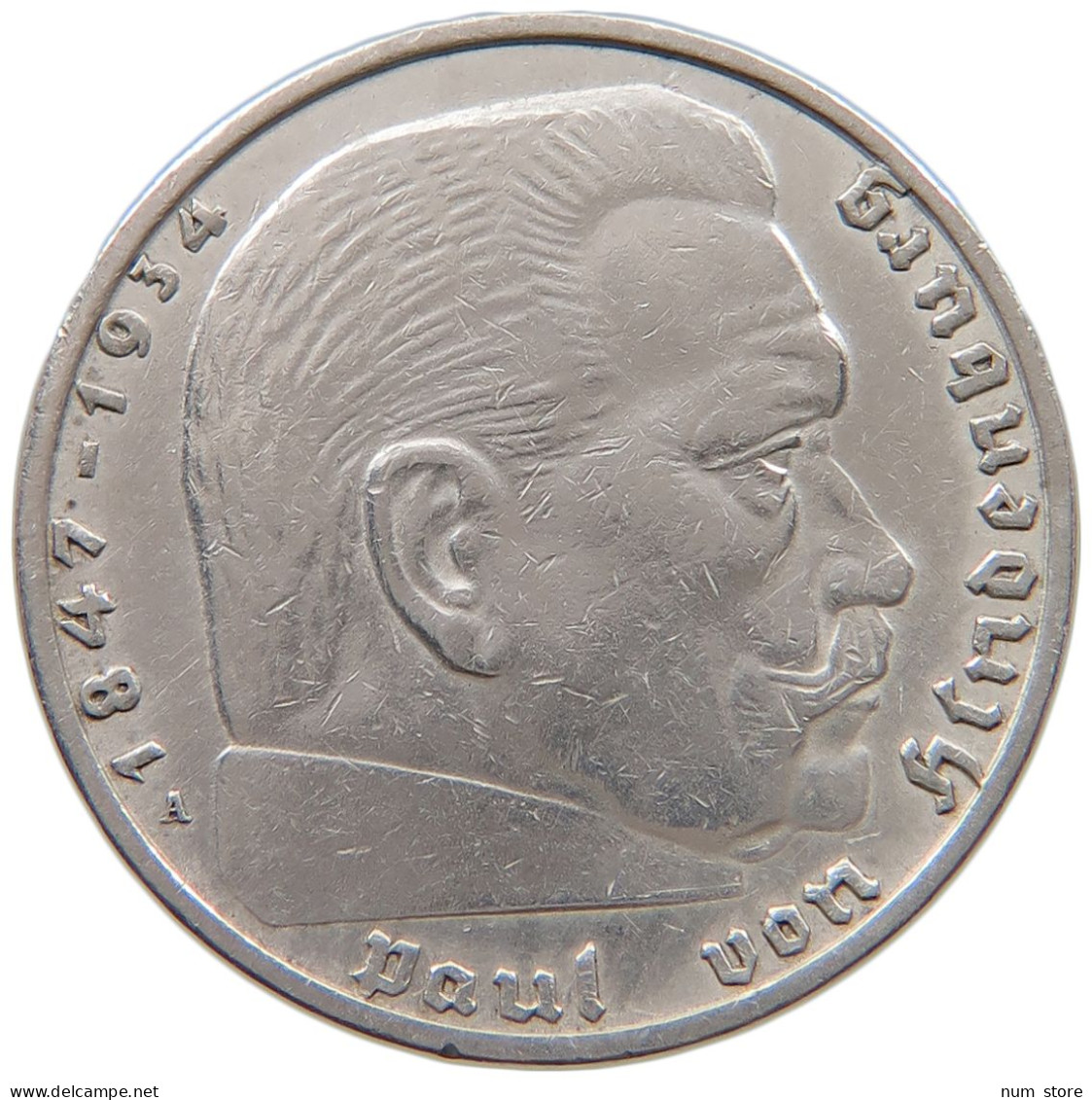 DRITTES REICH 2 MARK 1937 A  #a049 0005 - 2 Reichsmark