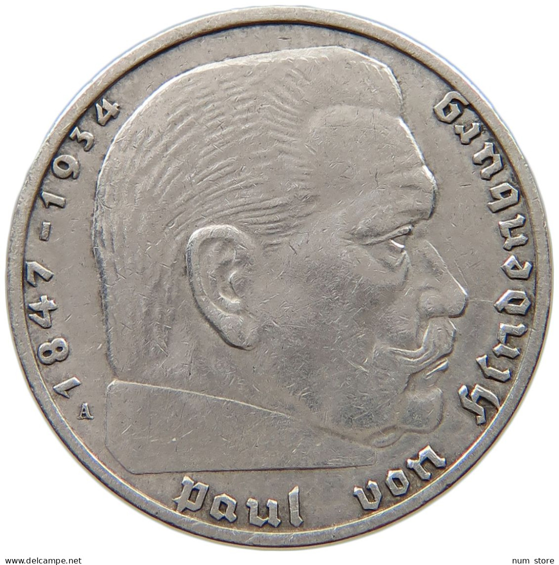 DRITTES REICH 2 MARK 1937 A  #a003 0327 - 2 Reichsmark