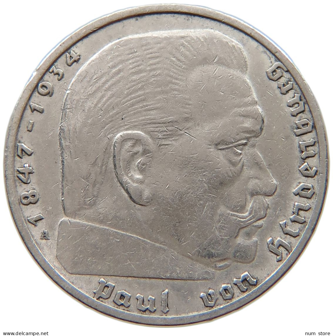 DRITTES REICH 2 MARK 1937 A  #a003 0341 - 2 Reichsmark