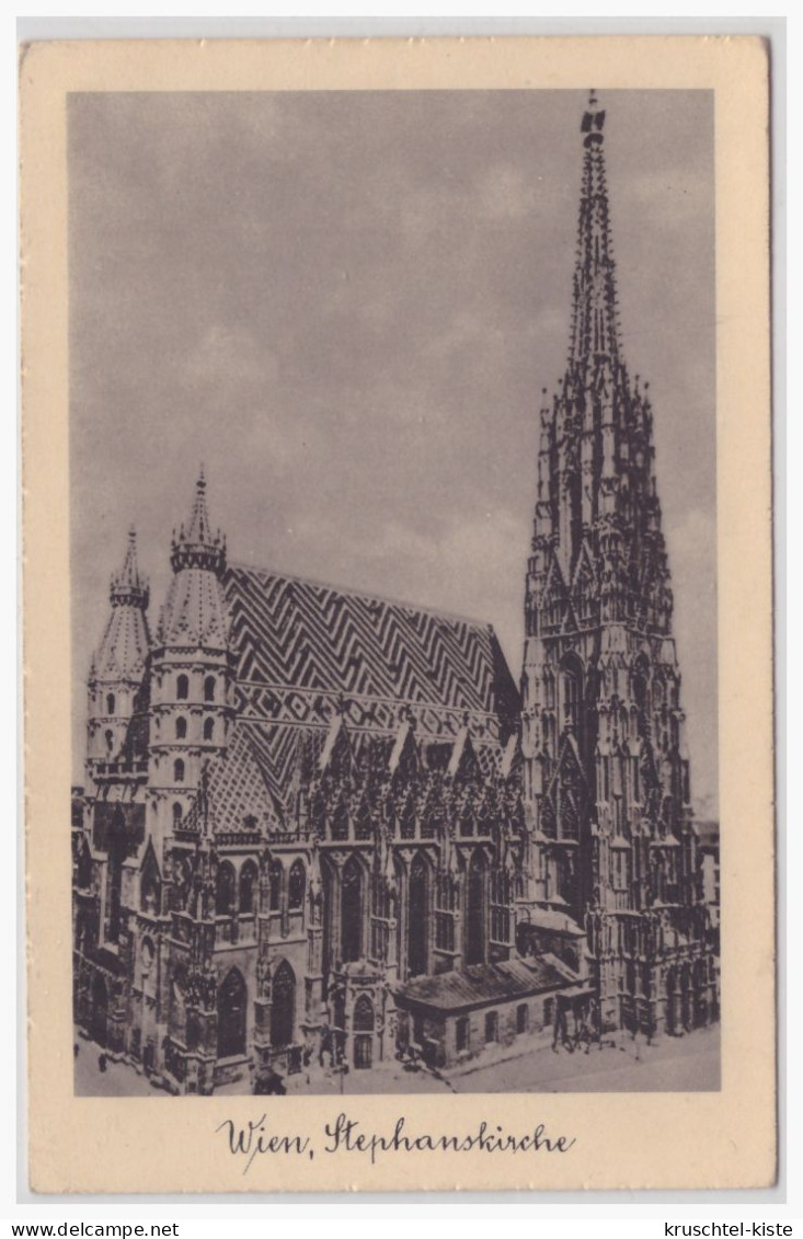 Dt.-Reich (000092) Sonderstemoel Auf AK (Wien, Stephanskirche) Blanco Gestempelt Wien Messepalast Am 27.9.1941 - Stephansplatz